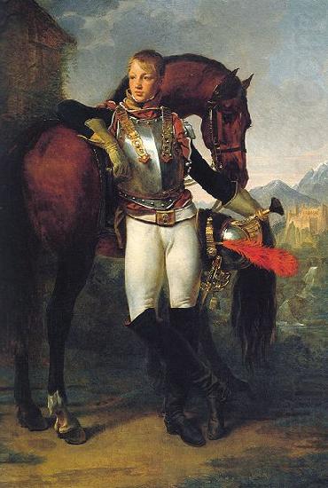 antoine jean gros Portrait du second lieutenant Charles Legrand china oil painting image